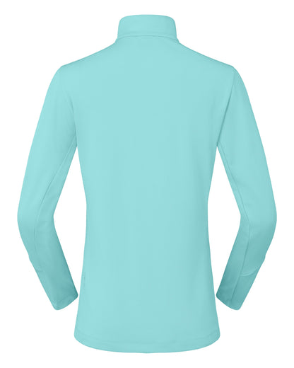Femund Warm1 Zip Neck Womens - Aqua Haze/Trooper