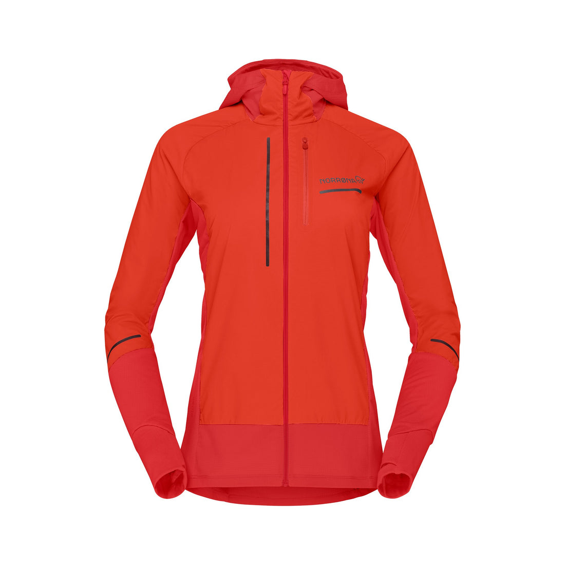 Senja Alpha90 Zip Hood Womens - Arednalin Red