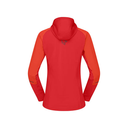 Senja Alpha90 Zip Hood Womens - Arednalin Red