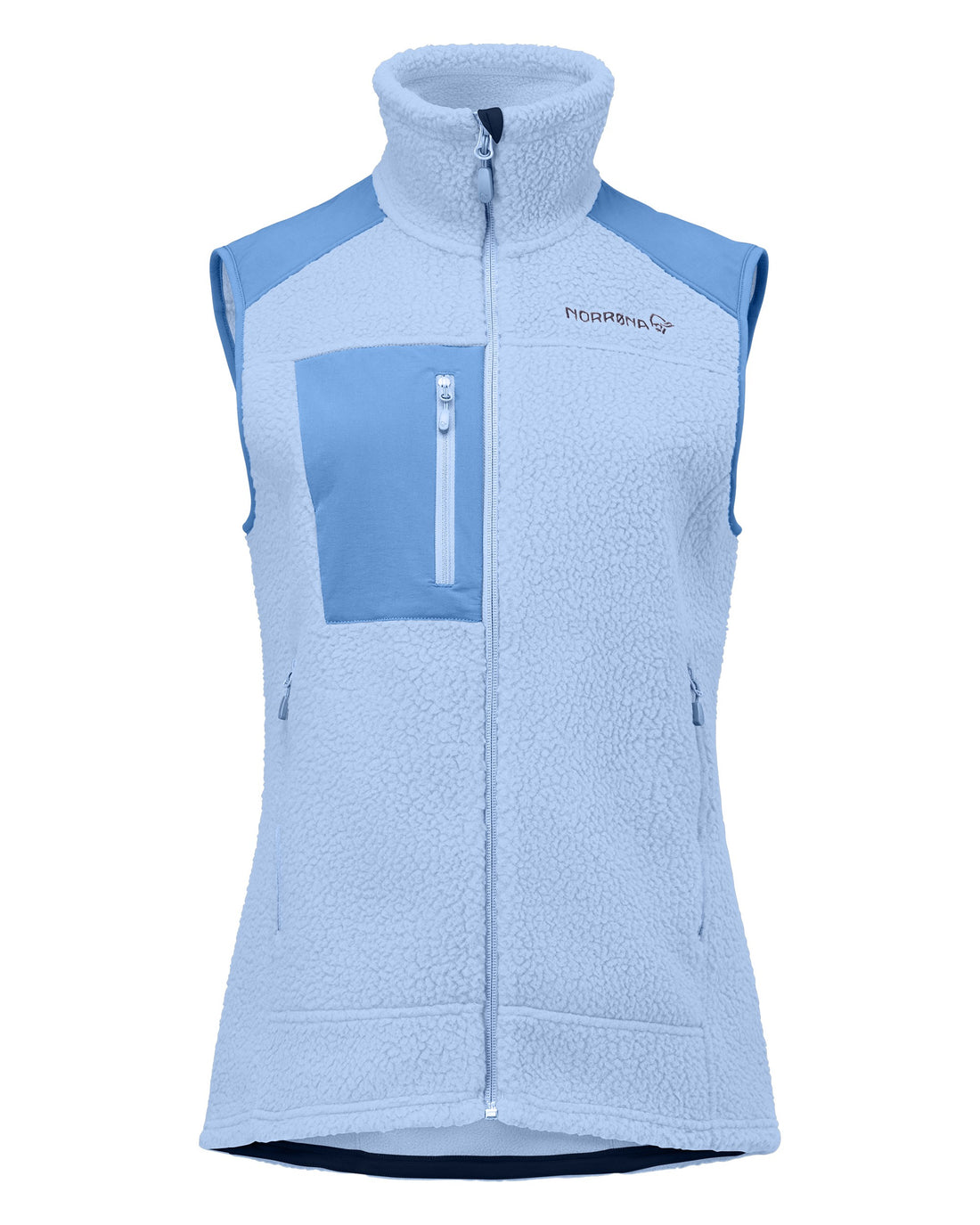Trollveggen Warm3 Vest Womens - Cashmere Blue/Allure