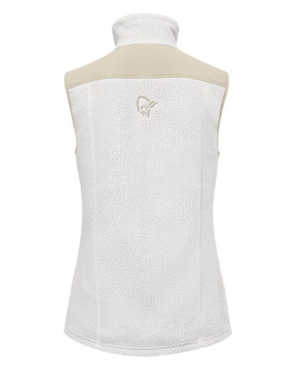 Trollveggen Warm3 Vest Womens - Whisper White/Oatmeal
