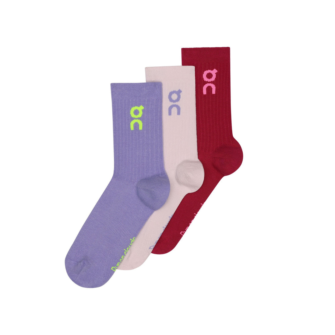 Logo Sock High 3 Pack - Orchid/Comet