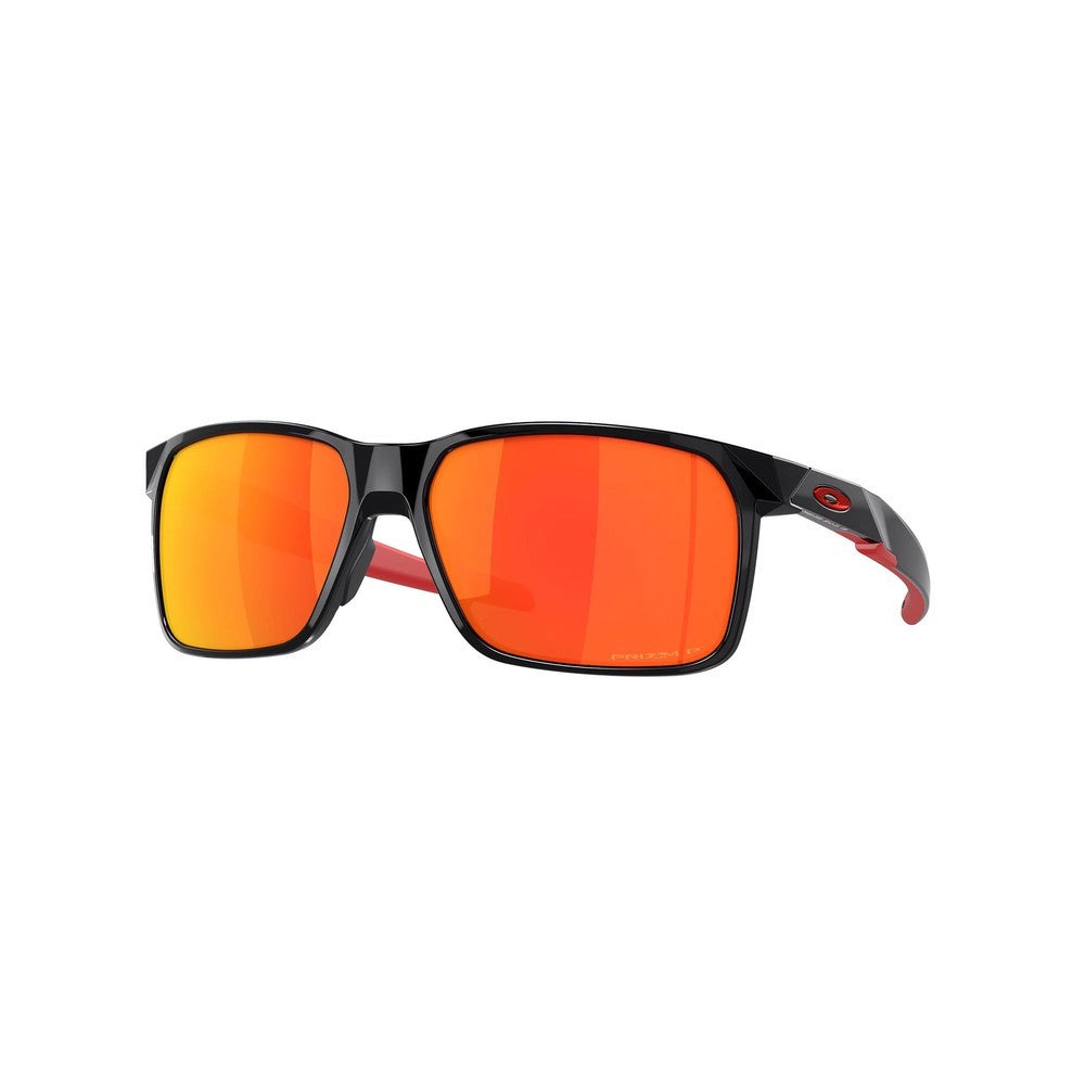 Portal X Sunglasses - Polished Black W/Prizm Ruby Polarised