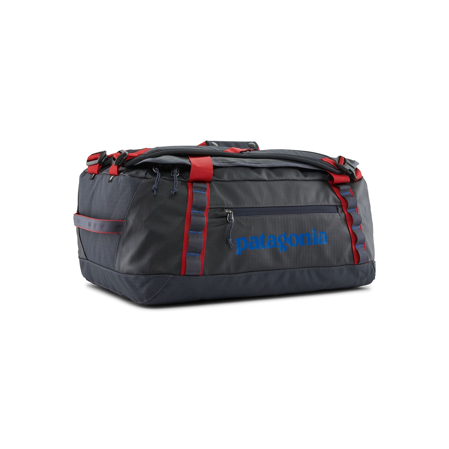 Black Hole Duffel 40L - Smolder Blue With Amanita Red