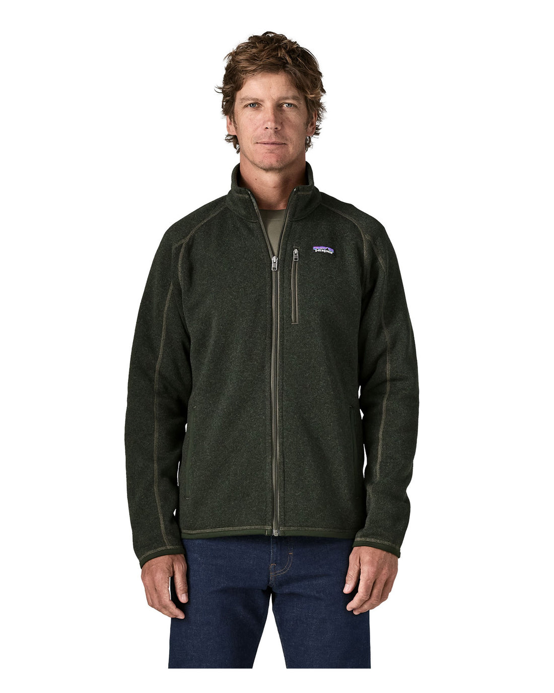 Better Sweater Jacket Mens - Old Growth Green