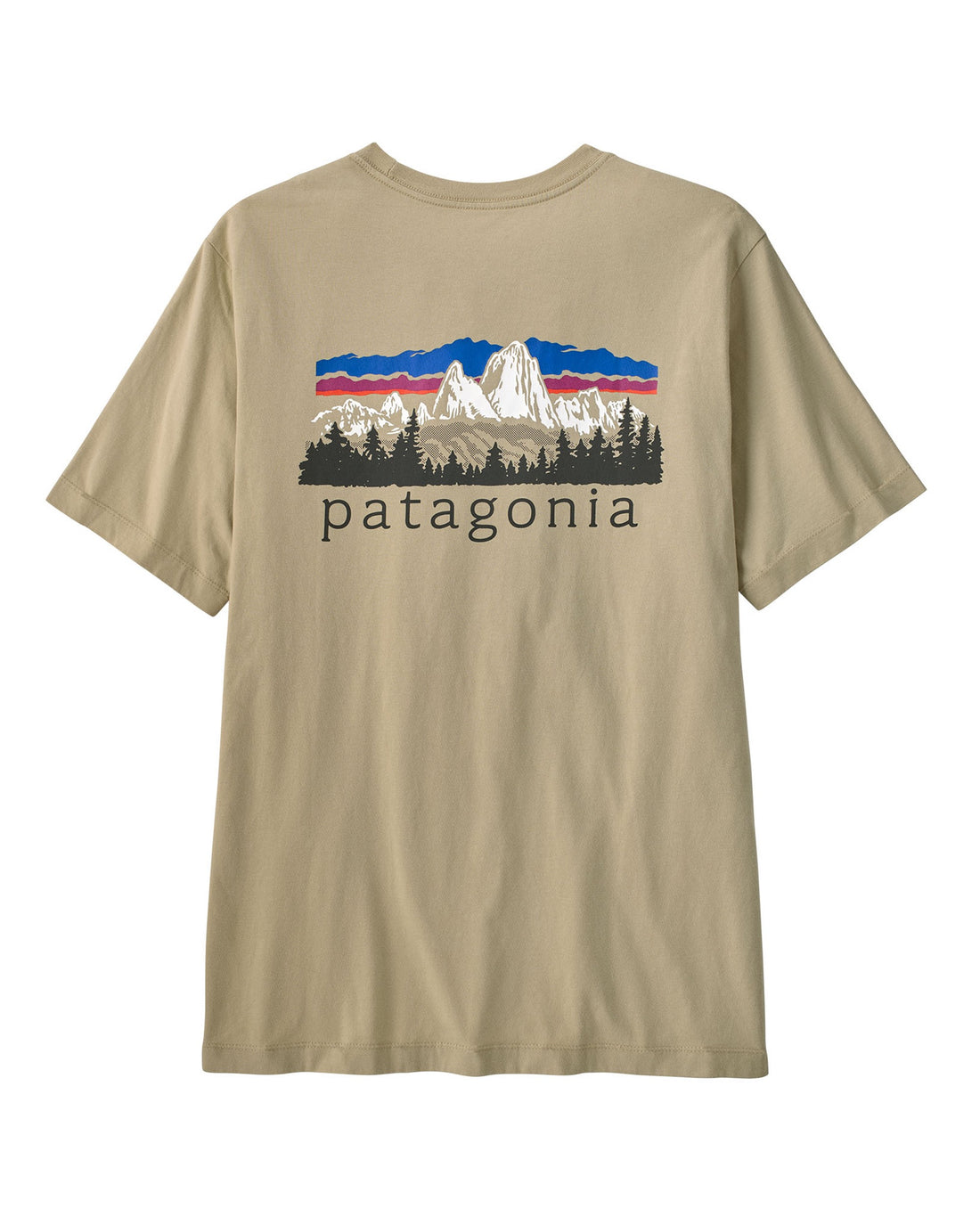 Fitz Roy Foothills T-Shirt Mens - Weathered Stone