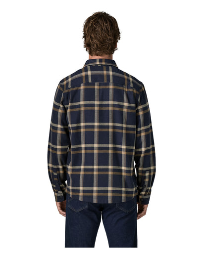 Fjord Flannel Shirt Mens - Crossing: New Navy