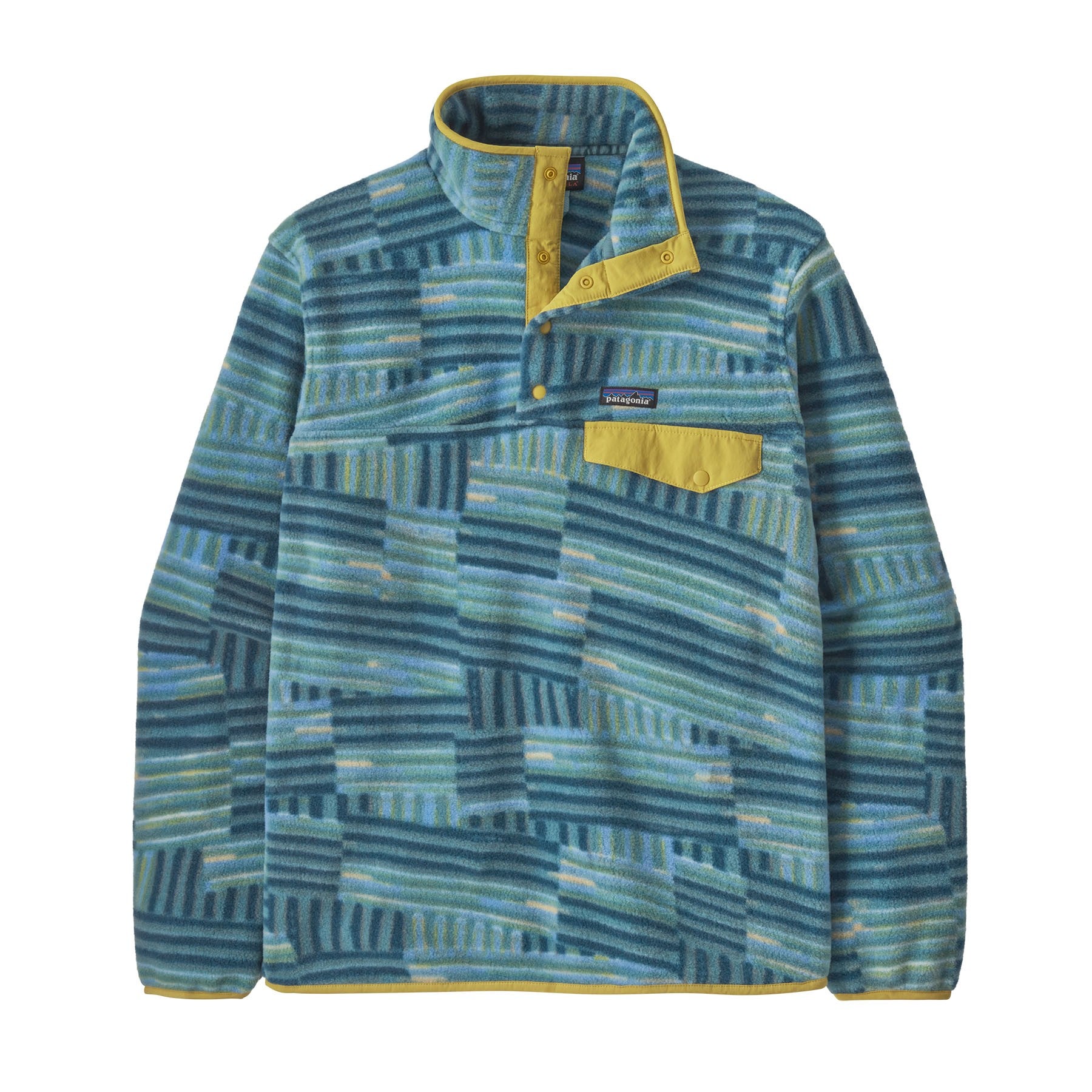 Lightweight Synchilla Snap-T Pullover Mens - Quilty Fitz: Wetland Blue