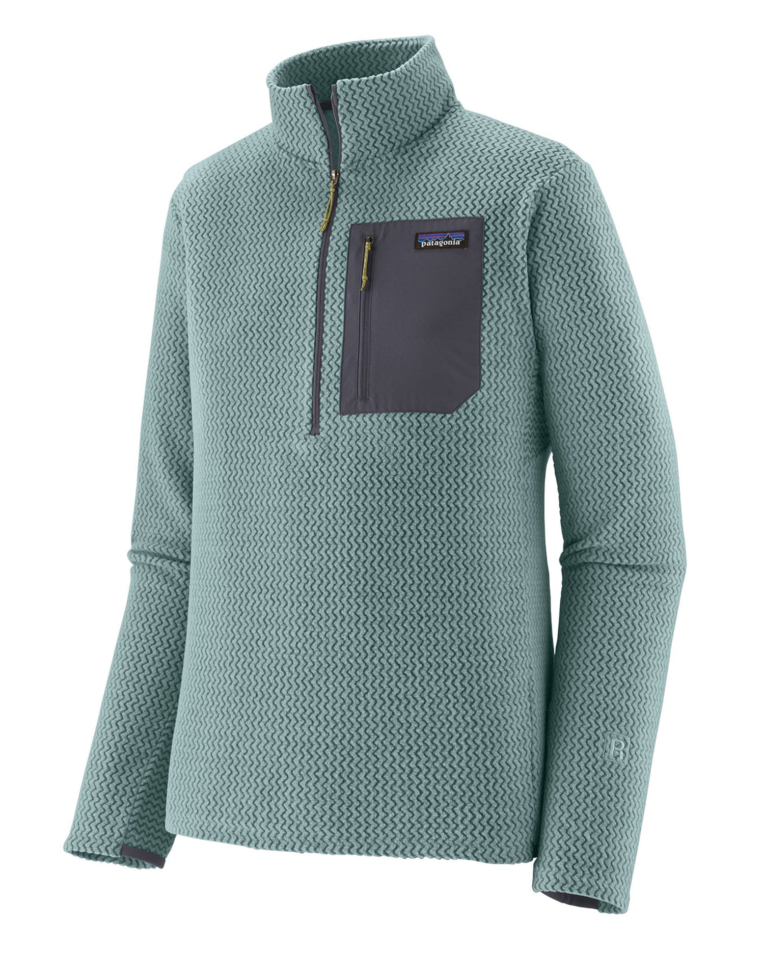 R1 Air Zip Neck Mens - Blue Sage