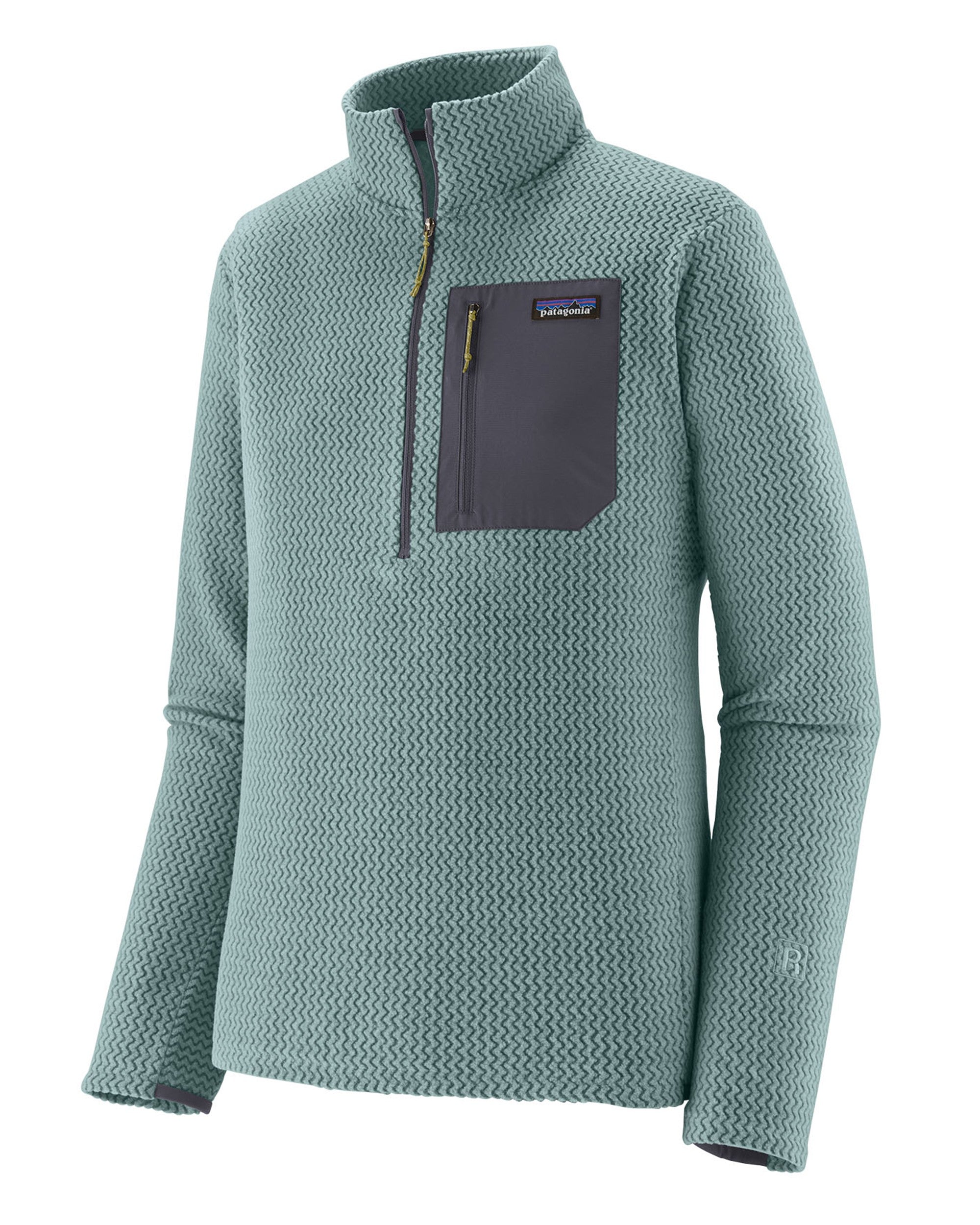 R1 Air Zip Neck Mens - Blue Sage