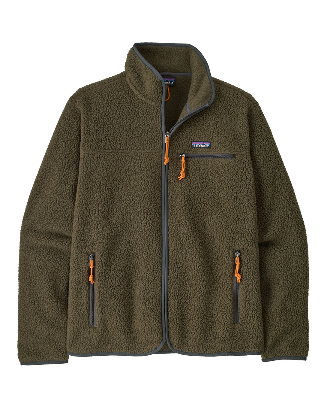 Retro Pile Jacket Mens - Basin Green
