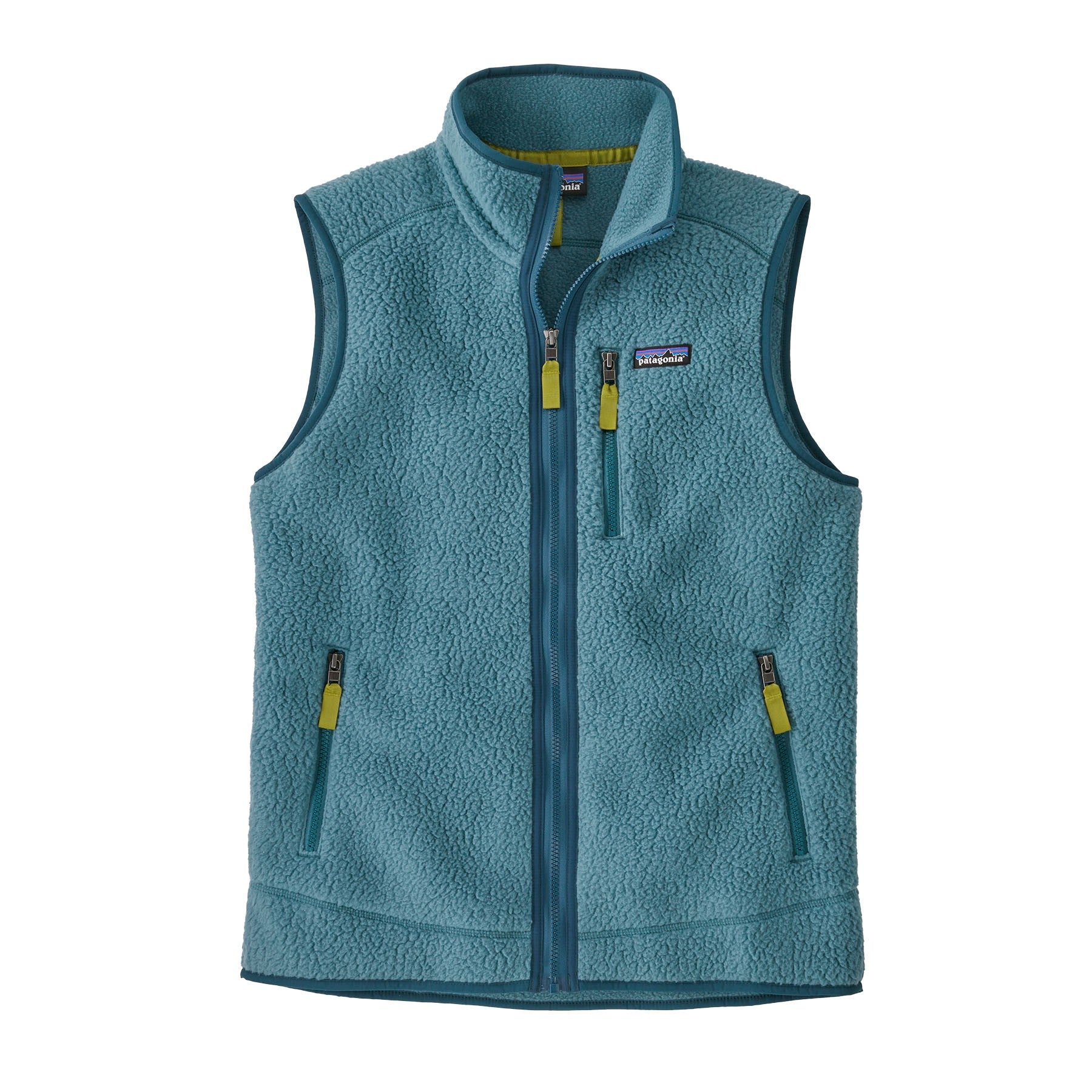 Retro Pile Vest Mens - Wetland Blue