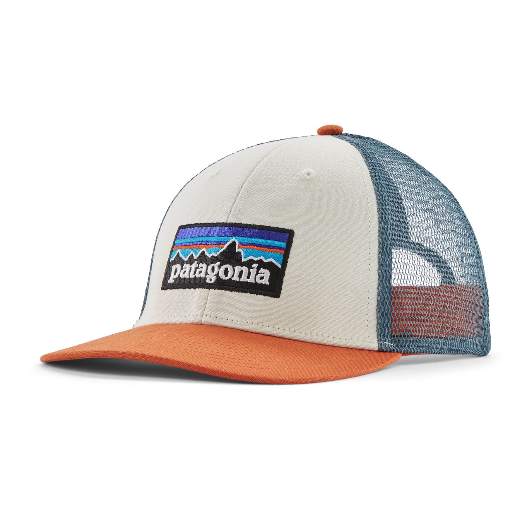P-6 Logo Lopro Trucker Hat - White W/Redtail Rust