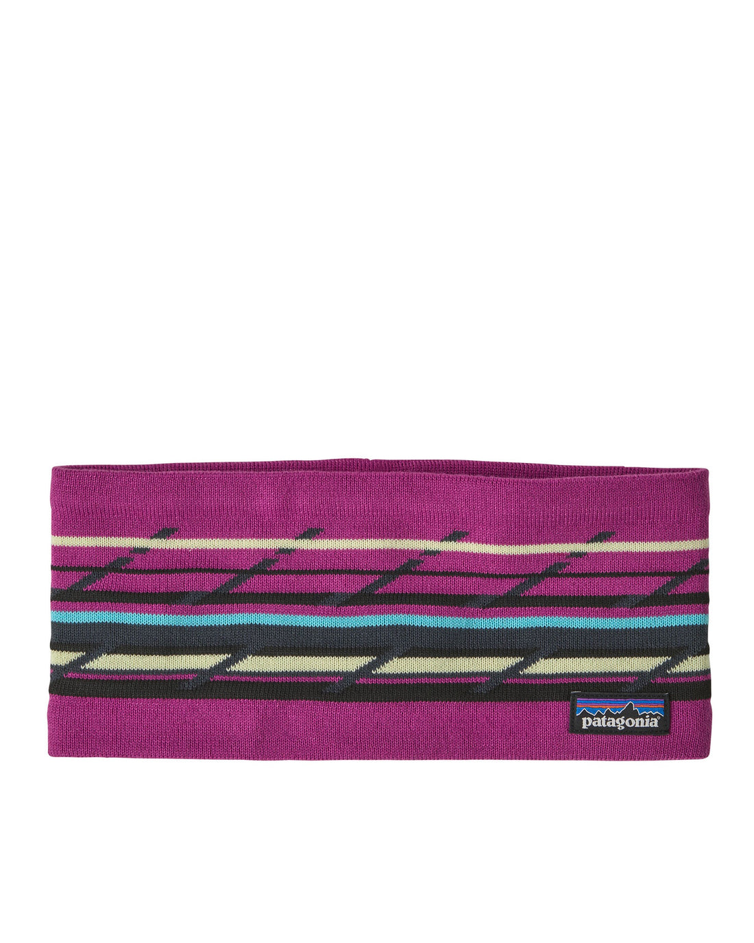 Powder Town Headband - Mountain Minded Geo: Amaranth Pink
