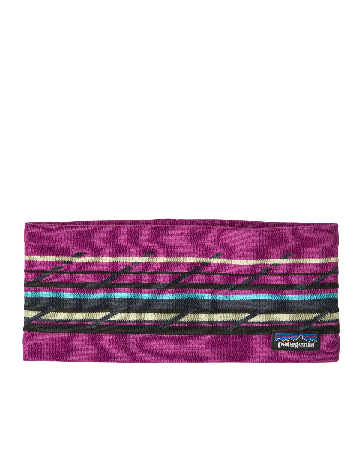 Powder Town Headband - Mountain Minded Geo: Amaranth Pink