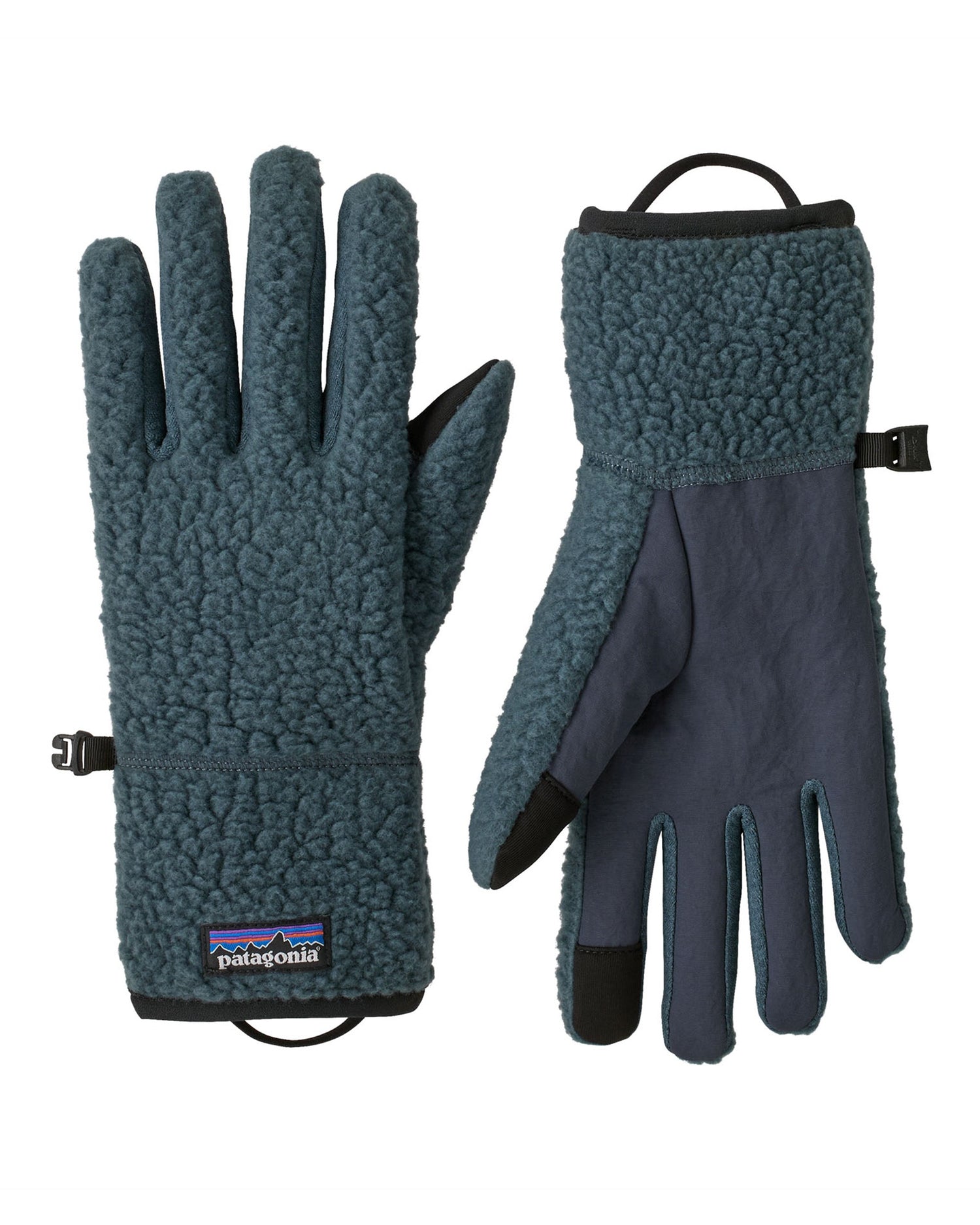Retro Pile Gloves - Summit Blue