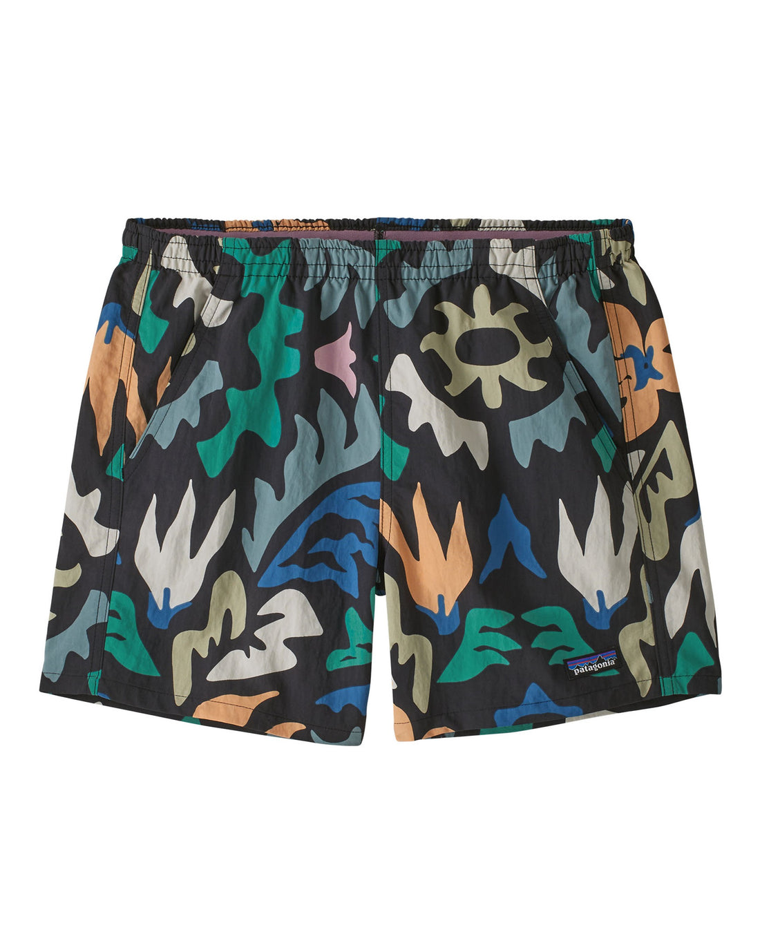 Baggies Shorts 5 Inch Womens - Kaleido: Black