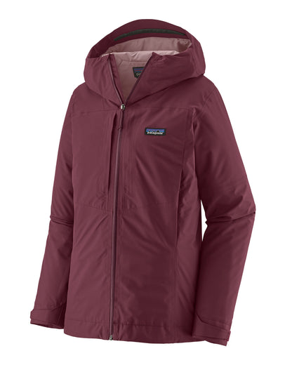 Insulated Boulder Fork Rain Jacket Womens - Berry Fig