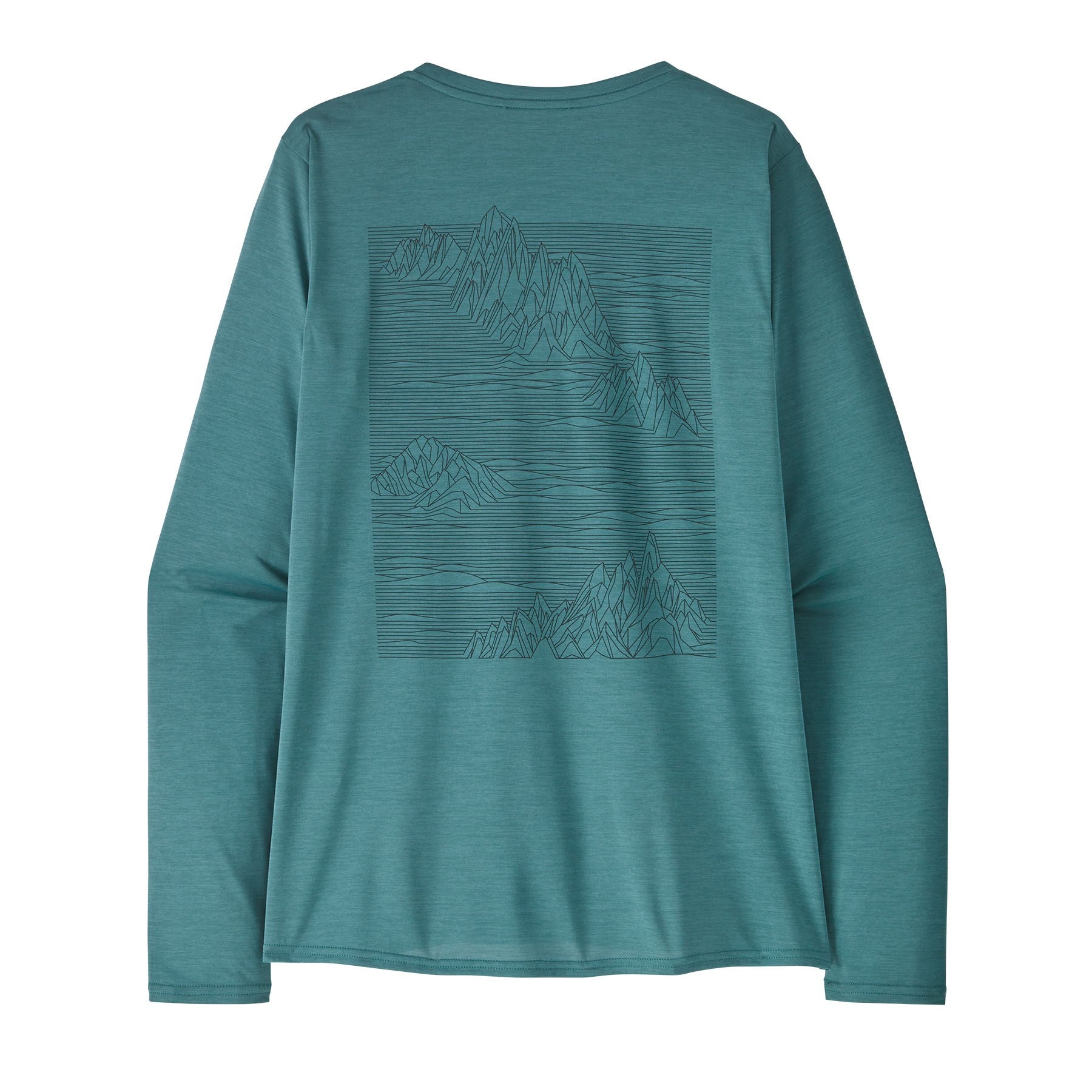 L/S Cap Cool Daily Graphic Shirt Womens - Strataspire: Wetland Blue X-Dye