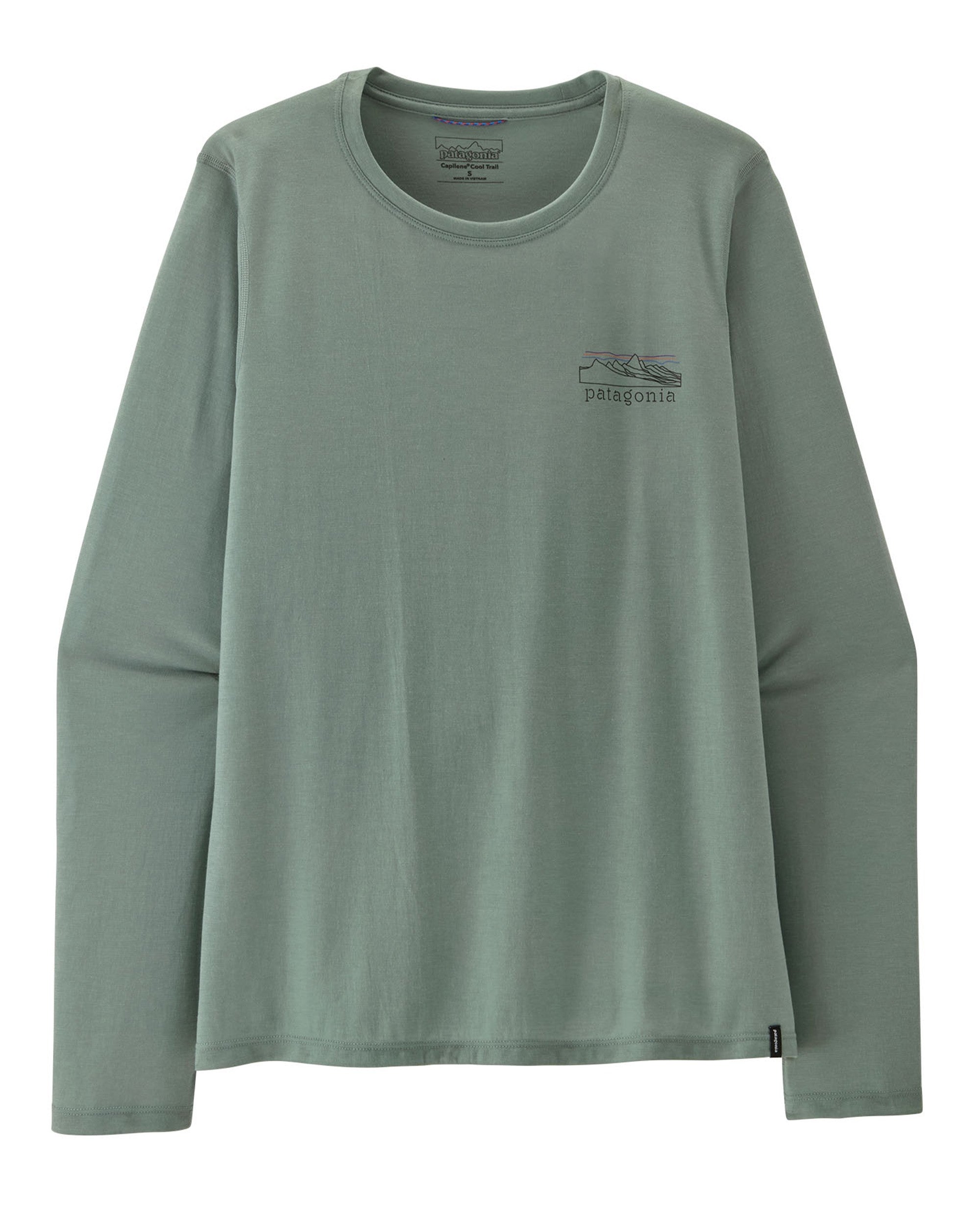 Long Sleeve Capilene Cool Trail Shirt Stratapeaks Womens - Cover Green