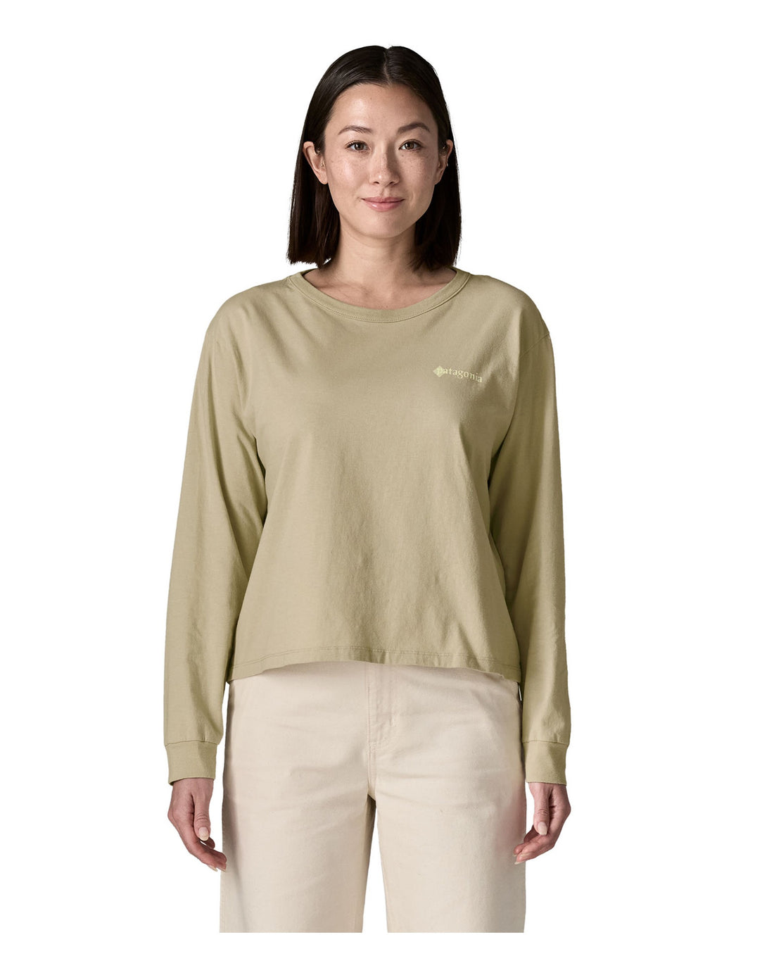 Long Sleeve Hut Tripper Easy Cut T-Shirt Womens - Weathered Stone