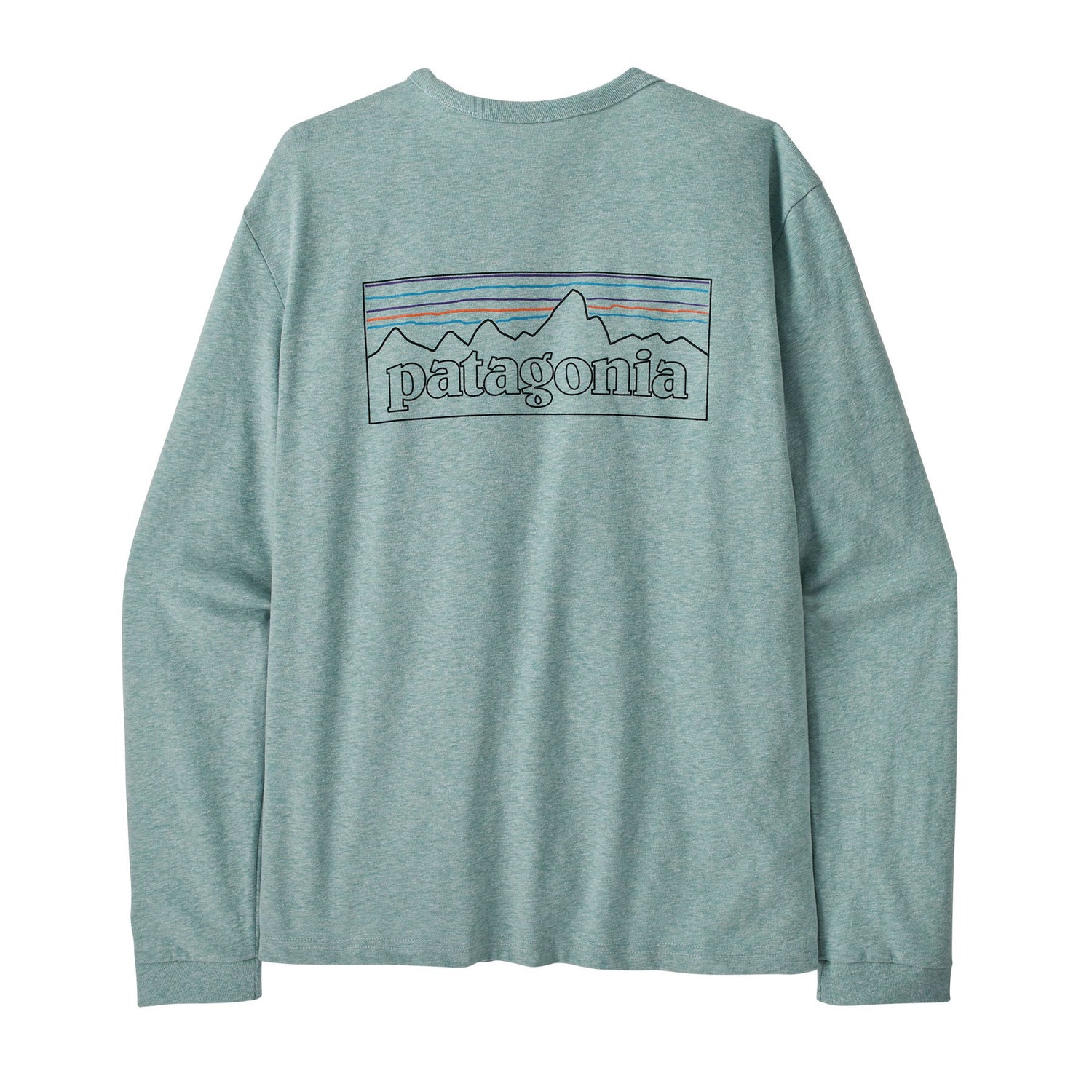 Long Sleeve P-6 Logo Responsibili-Tee Womens - P-6 Outline: Virtually Blue