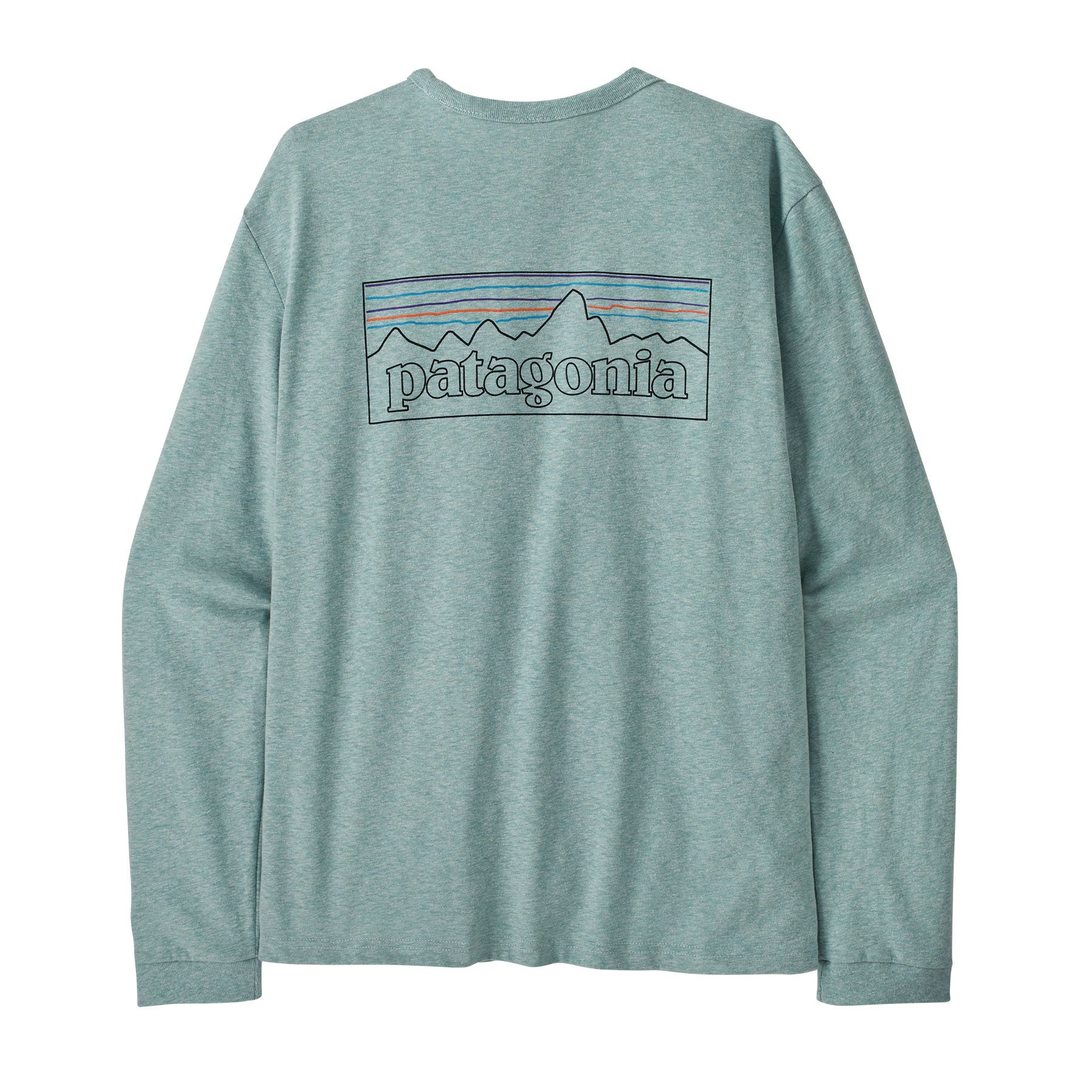 Long Sleeve P-6 Logo Responsibili-Tee Womens - P-6 Outline: Virtually Blue