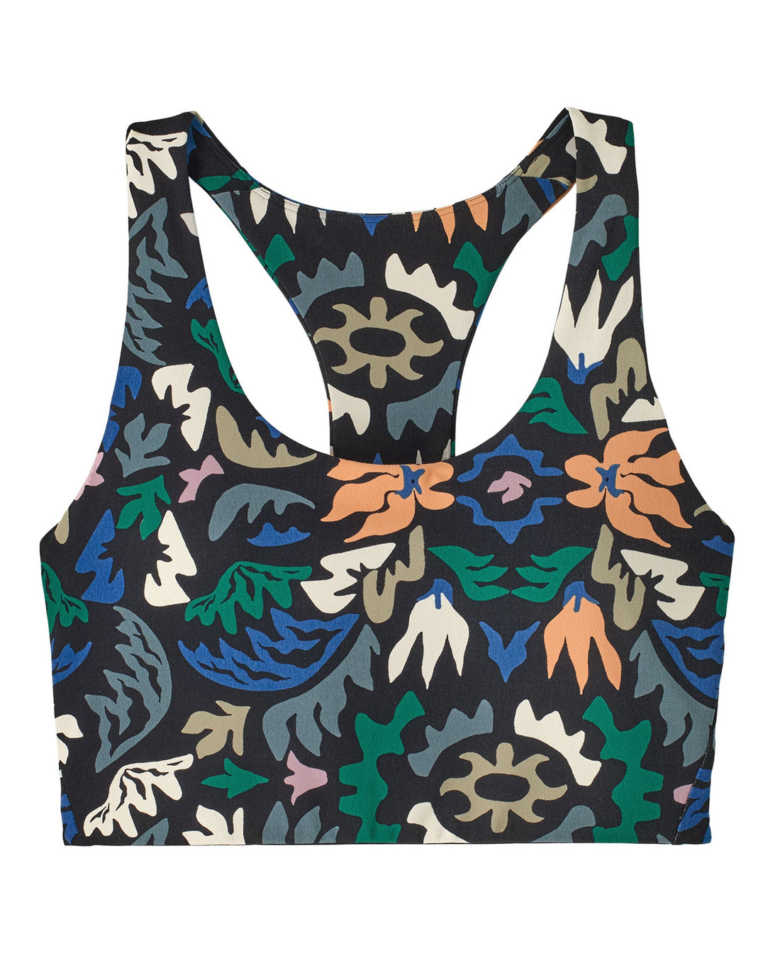 Maipo Mid Impact Bra Womens - Kaleido: Black