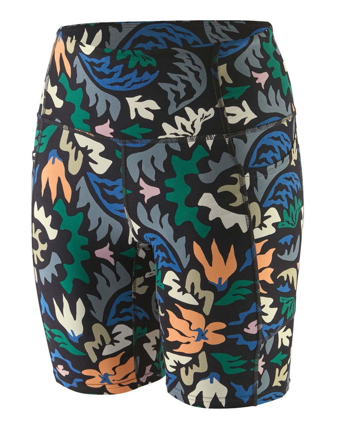 Maipo Shorts 8 Inch Womens - Kaleido: Black