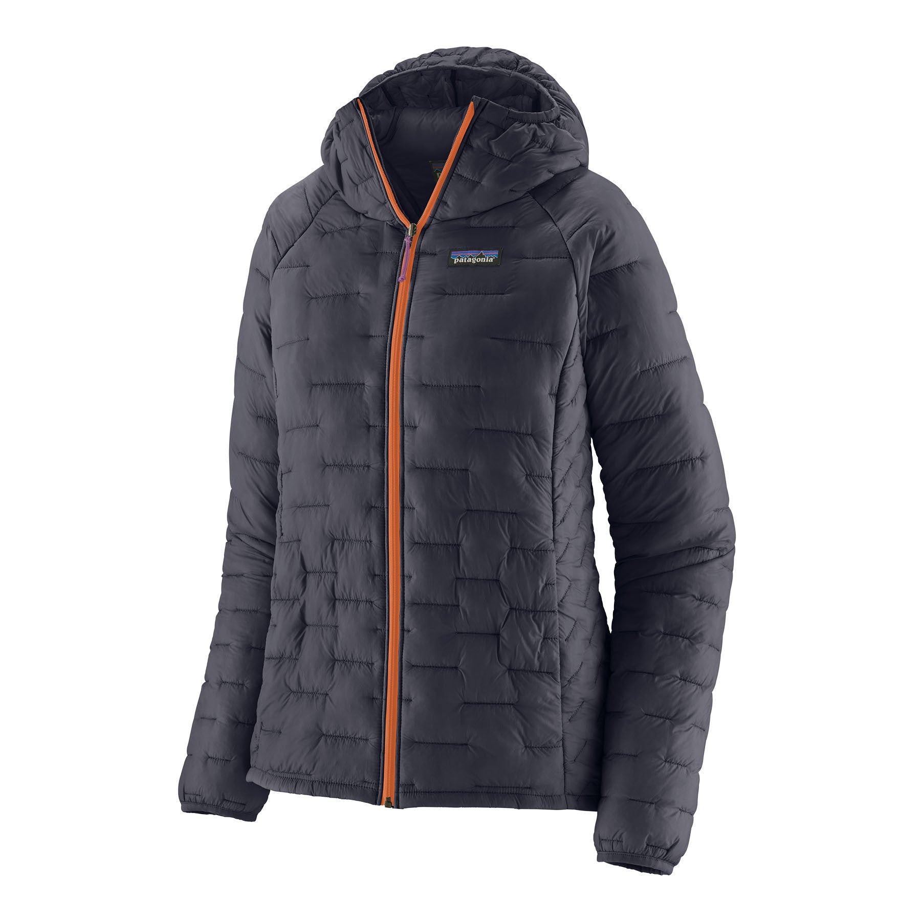 Micro Puff Hoody Womens - Smolder Blue With P-6 Blue
