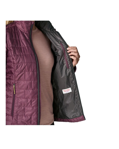 Nano Puff Jacket Womens - Berry Fig