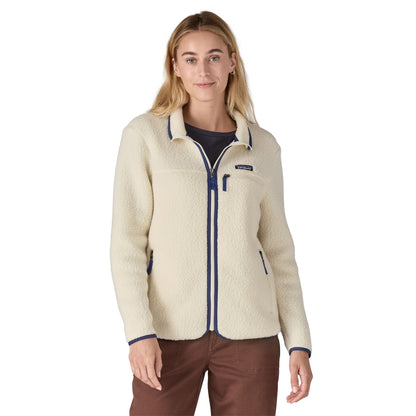 Retro Pile Jacket Womens - Natural