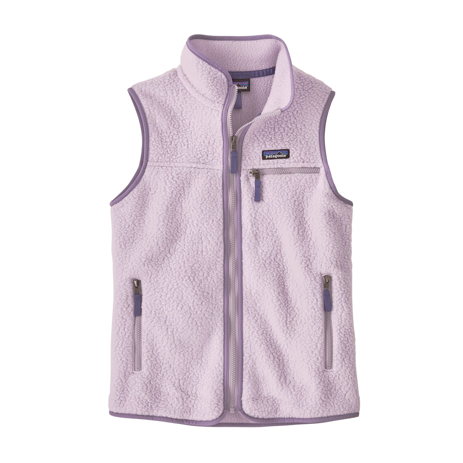 Retro Pile Vest Womens - Foxglove Purple