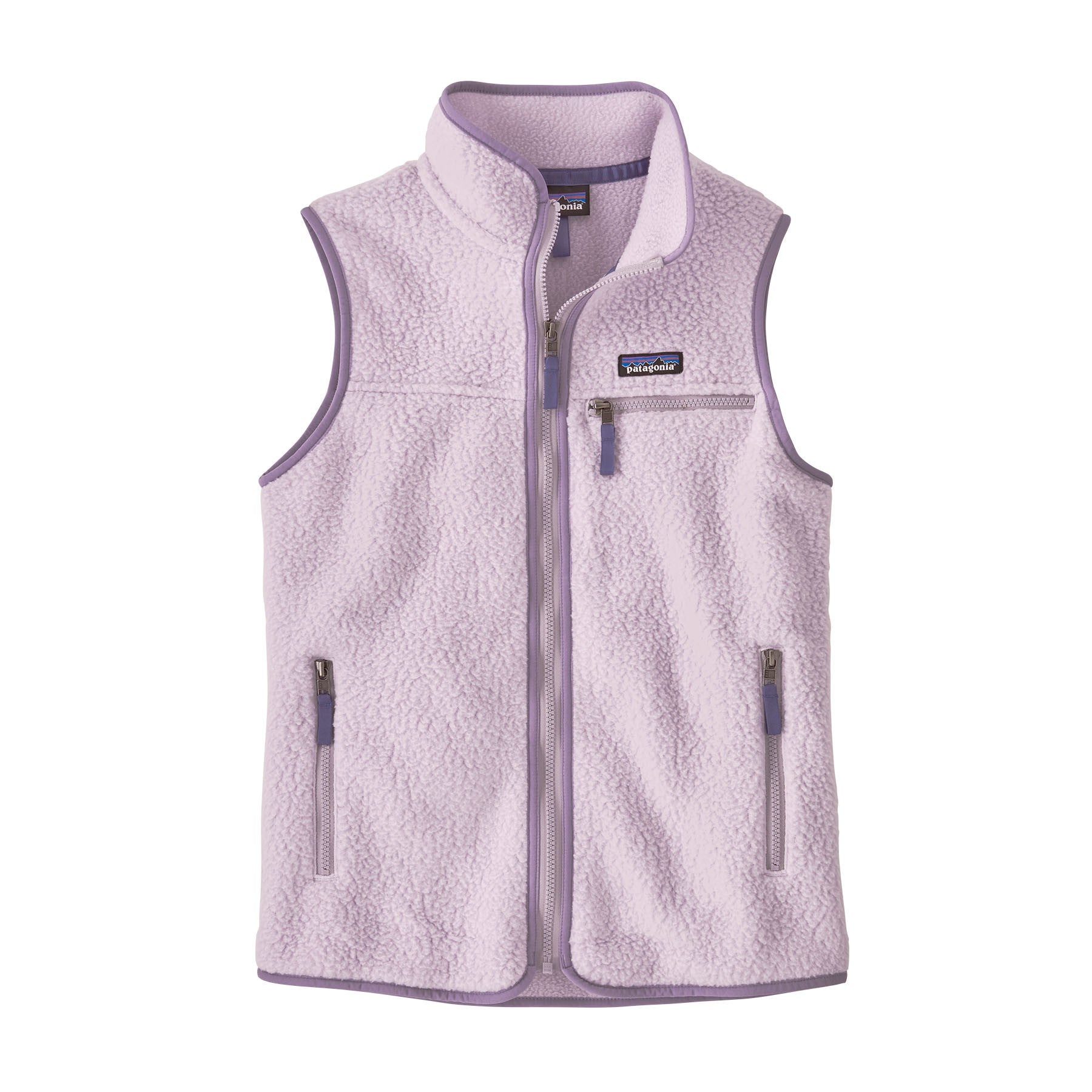 Retro Pile Vest Womens - Foxglove Purple