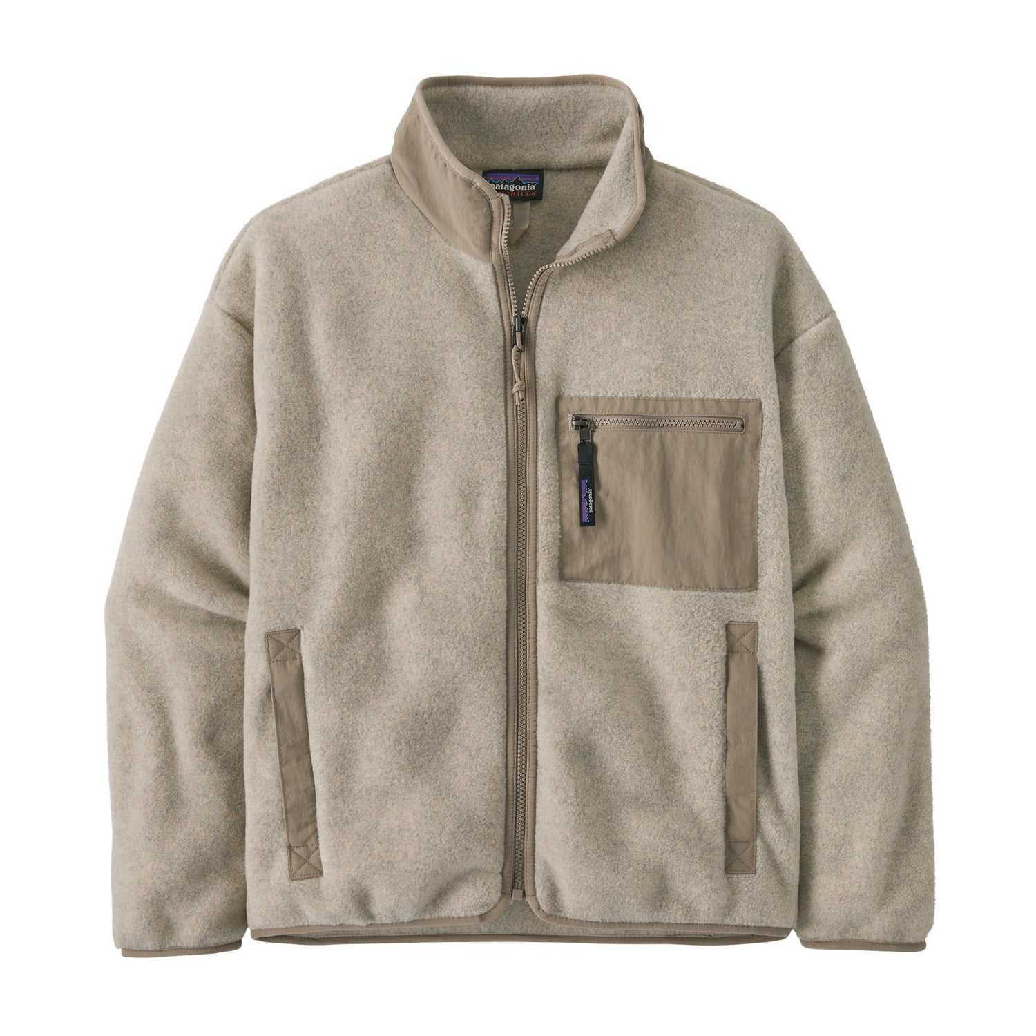 Synchilla Jacket Womens - Oatmeal Heather W/Seabird Grey