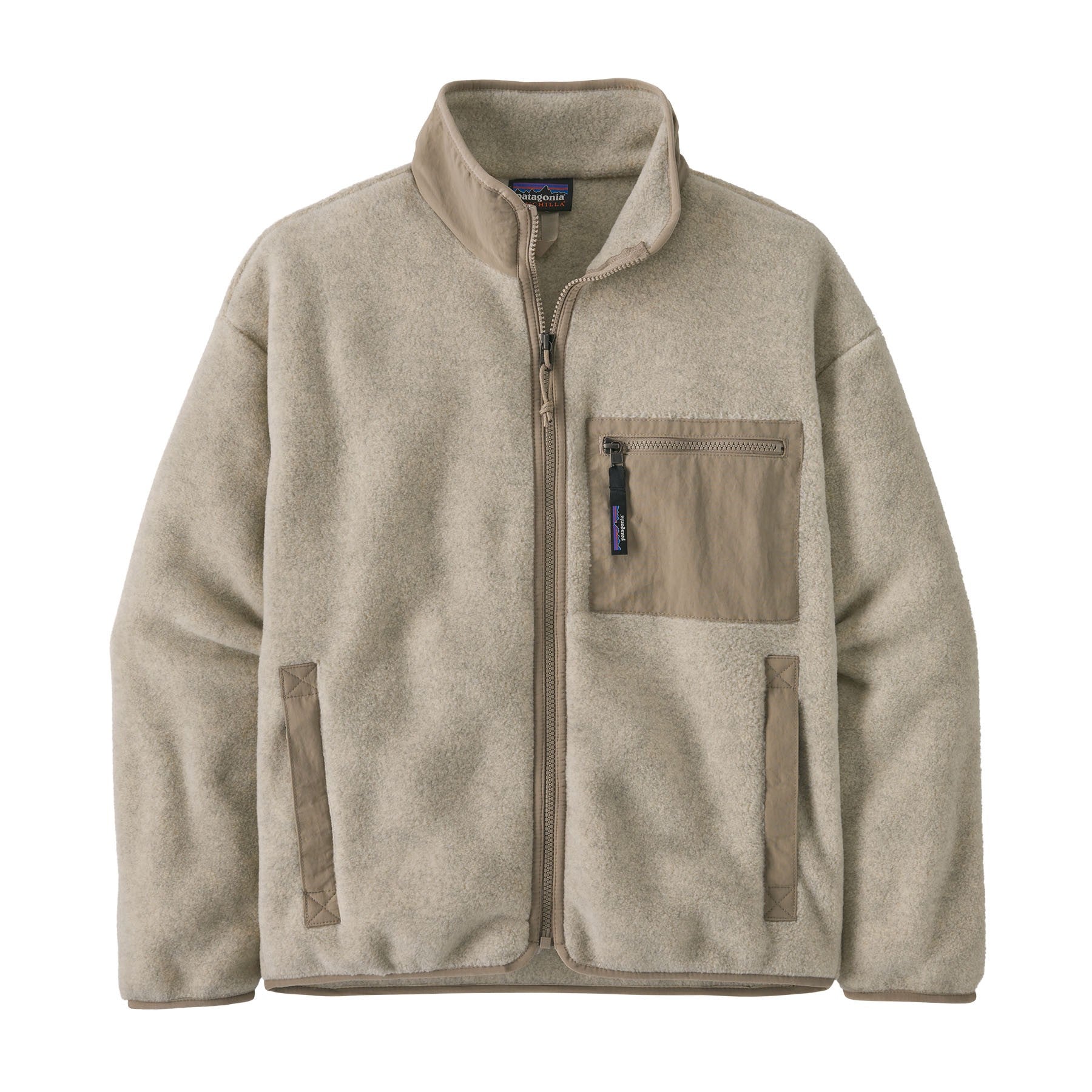 Synchilla Jacket Womens - Oatmeal Heather W/Seabird Grey
