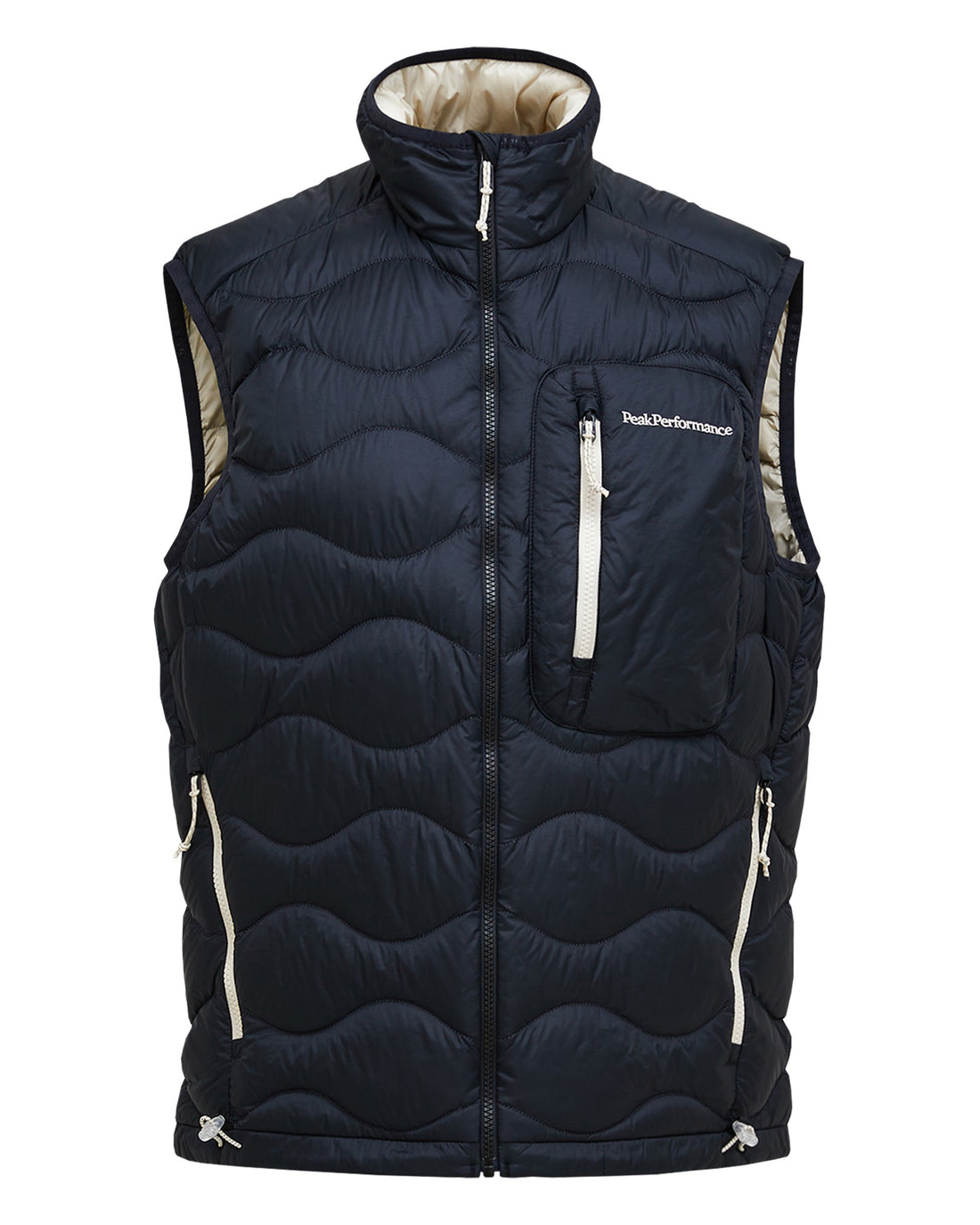 Helium Utility Down Vest Mens - Black-Sand Fog