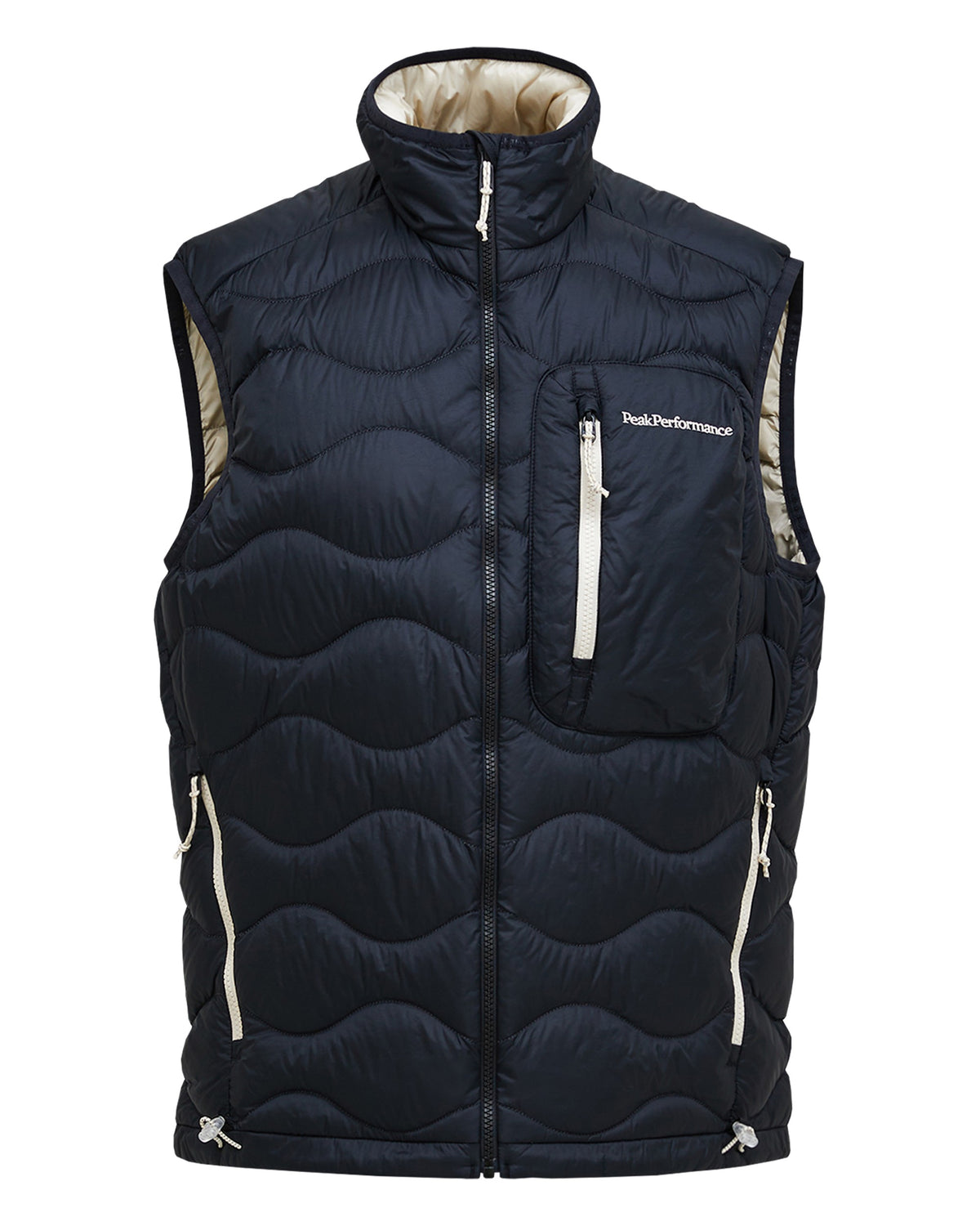 Helium Utility Down Vest Mens - Black-Sand Fog