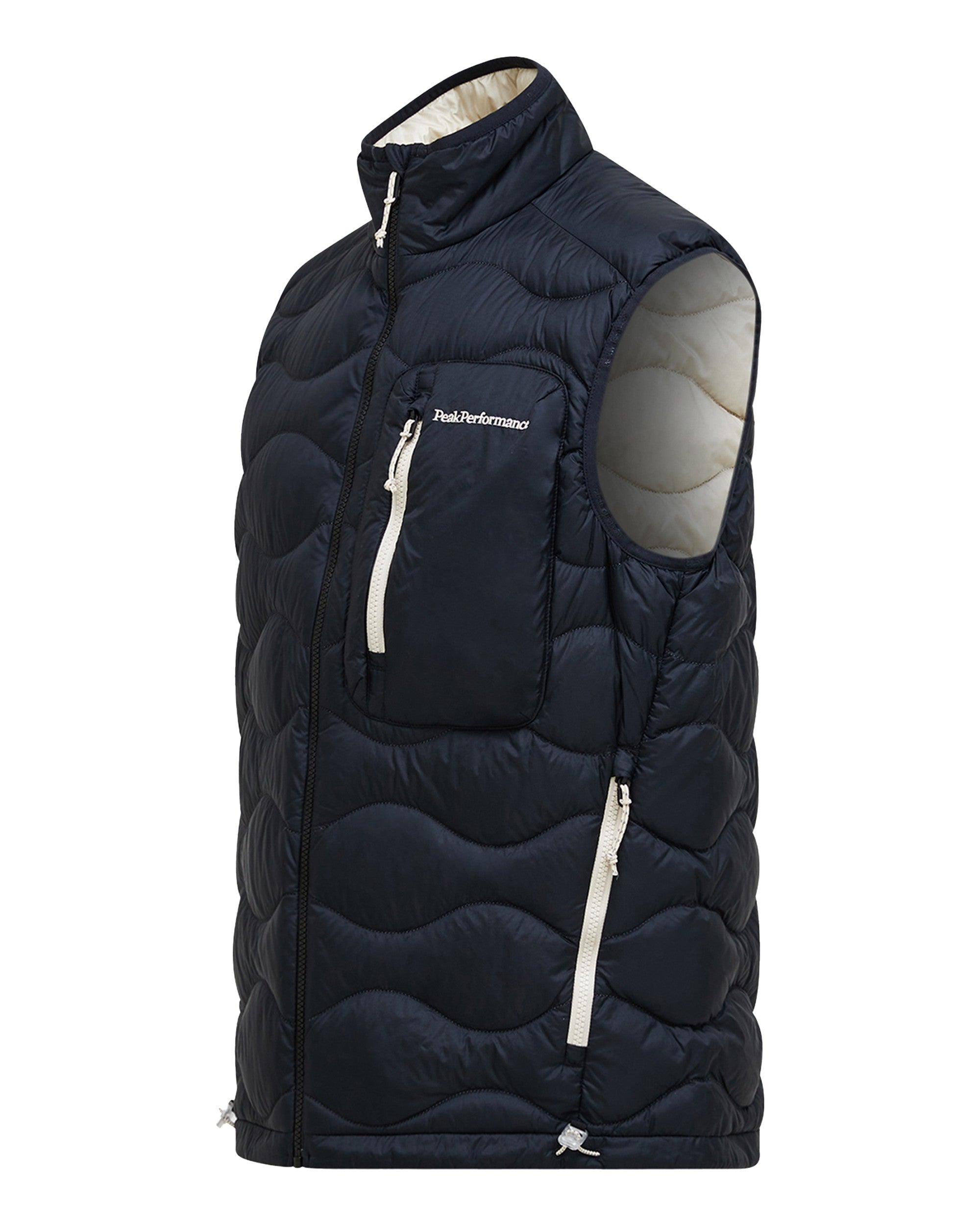 Helium Utility Down Vest Mens - Black-Sand Fog
