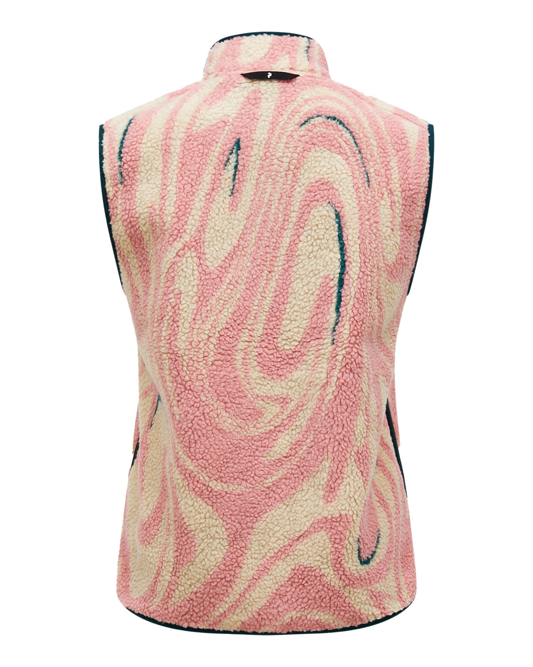 Graphic Pile Vest Womens - Topo Swirl
