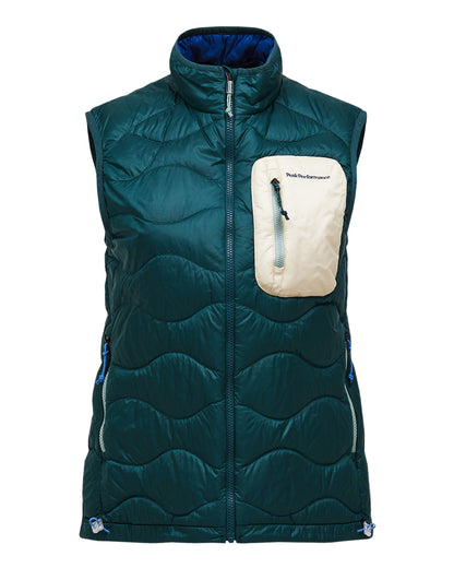 Helium Utility Down Vest Womens - Ponderosa Pine/Sand Fog
