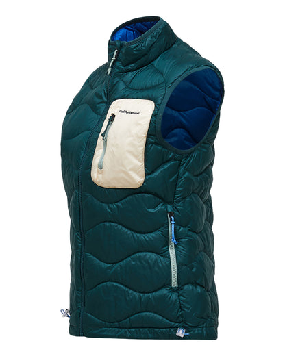 Helium Utility Down Vest Womens - Ponderosa Pine/Sand Fog