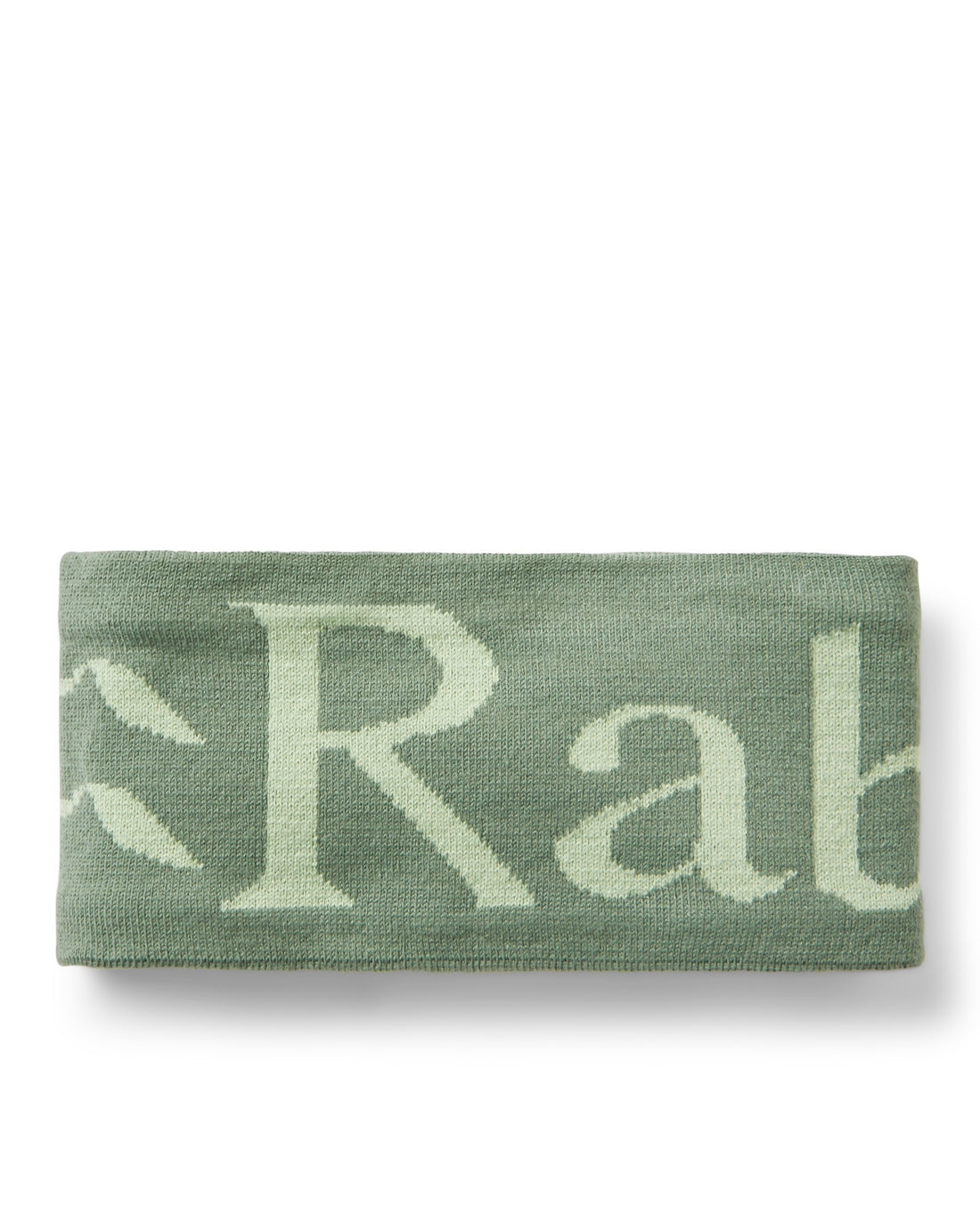 Rab Knitted Logo Headband - Dark Fig Green/Fig Green