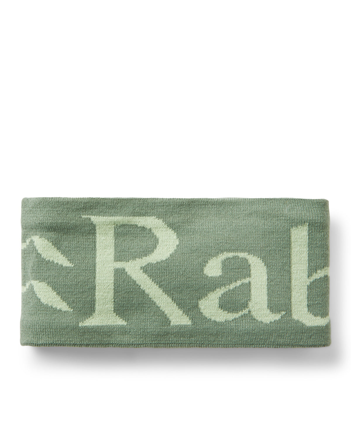 Rab Knitted Logo Headband - Dark Fig Green/Fig Green