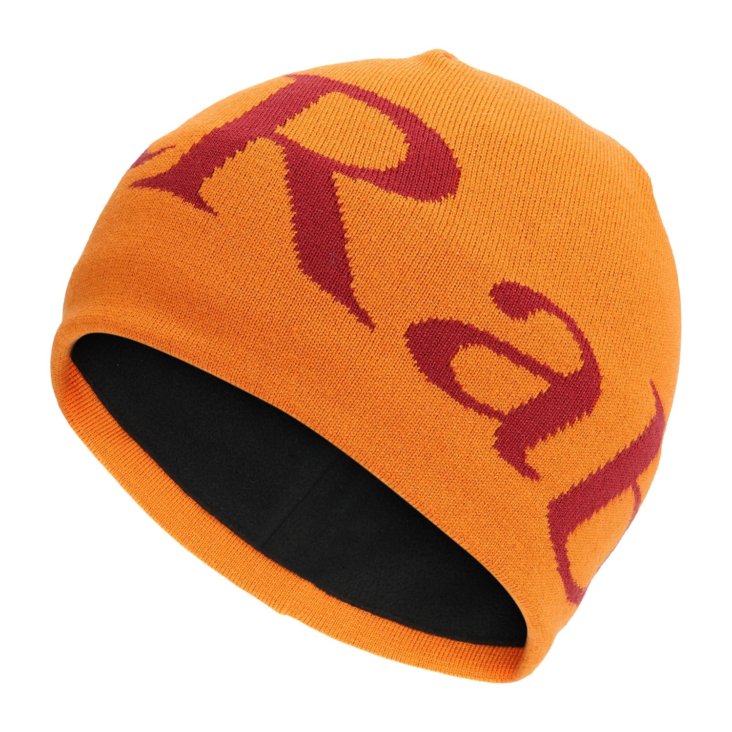 Logo Beanie - Marmalade/Oxblood Red