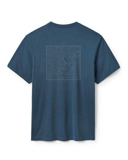 Crimp Elevation Tee Mens - Tempest Blue