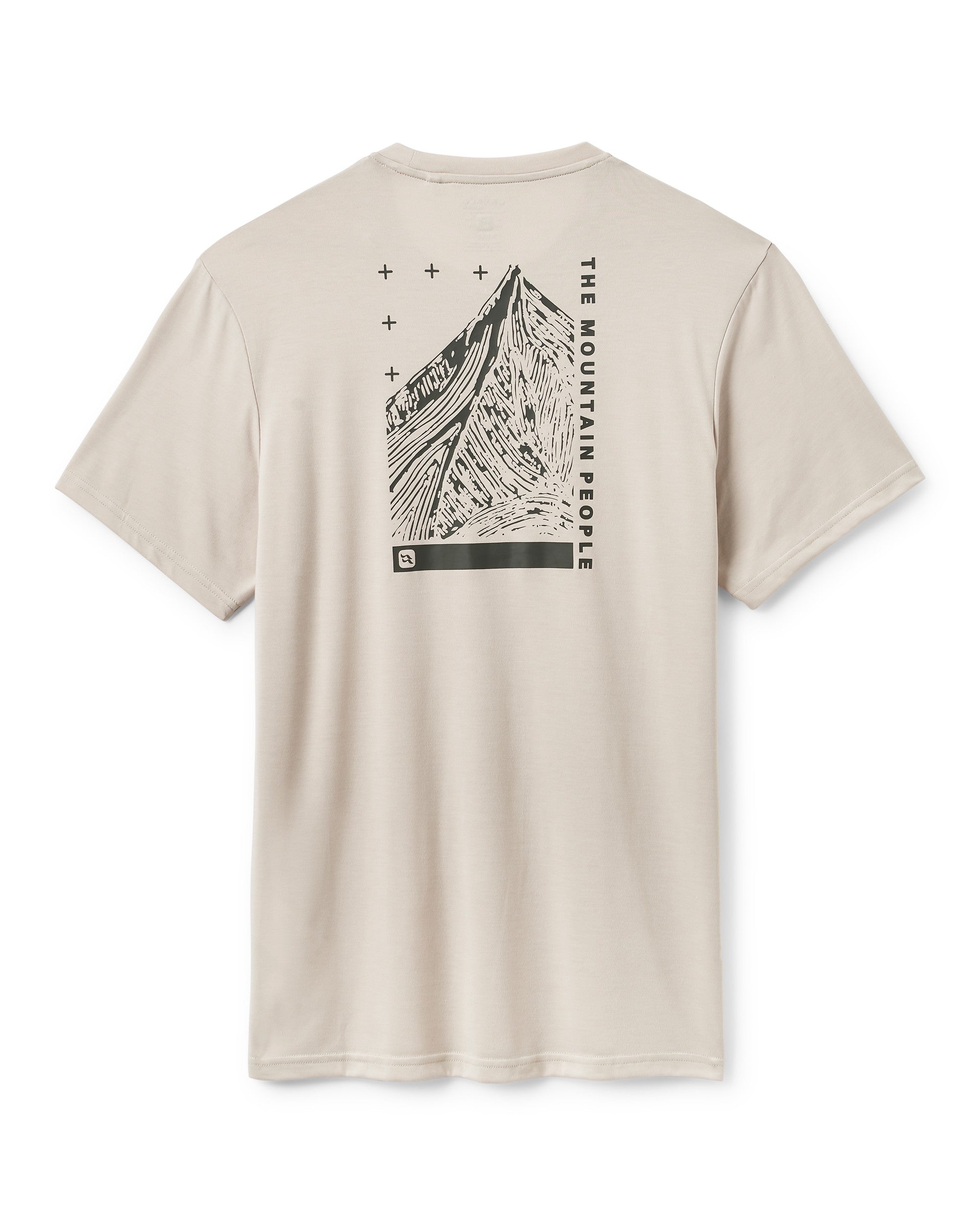 Crimp Esker Tee Mens - Pebble
