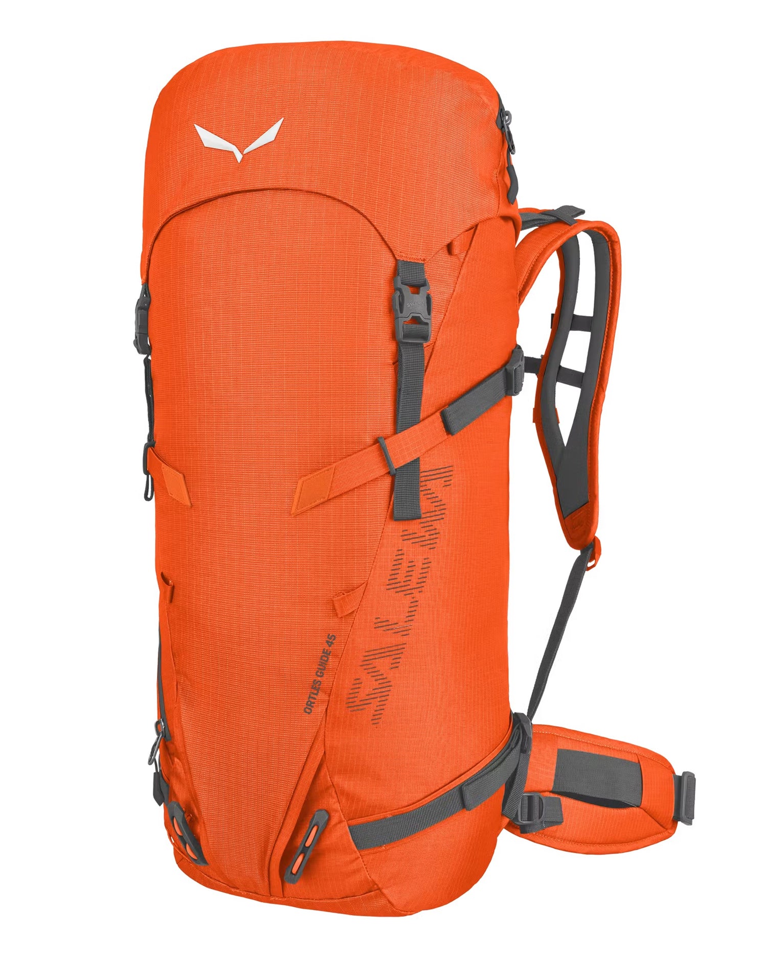 Ortles Guide 45L Backpack - Red Orange