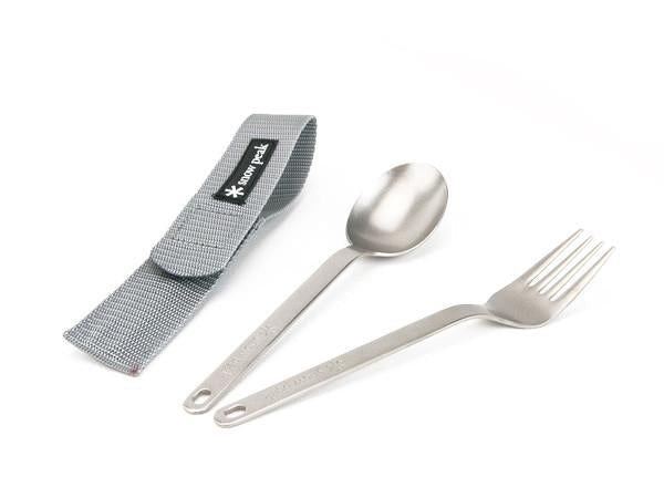 Titanium Fork &amp; Spoon Set