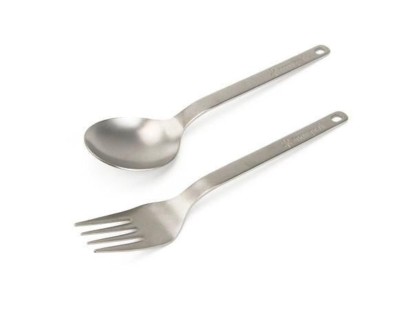 Titanium Fork &amp; Spoon Set